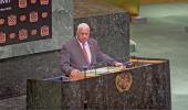 Fijian Prime Minister Hon. Voreqe Bainimarama delivers his address at the plenary Nelson Mandela Peace Summit held at the 73rd session of the United Nations General Assembly in New York.