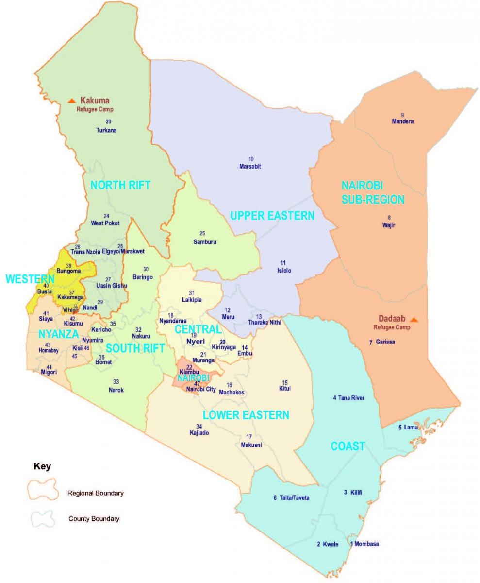 Map Of Kenya With Cities Kenya Large Color Map Provinces Of Kenya - Vrogue