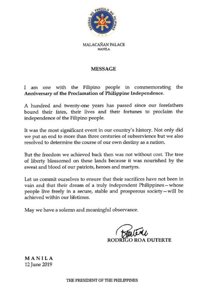 121st Anniversary of the Proclamation of Philippine Independence 12
