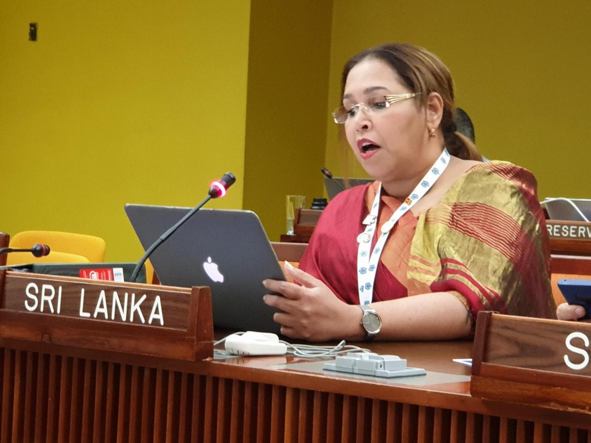 Statement delivered by Mrs. Sonali Samarasinghe, Minister, under Agenda ...